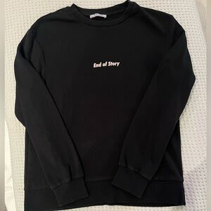 ZARA - End of Story sweatshirt - Black - Small